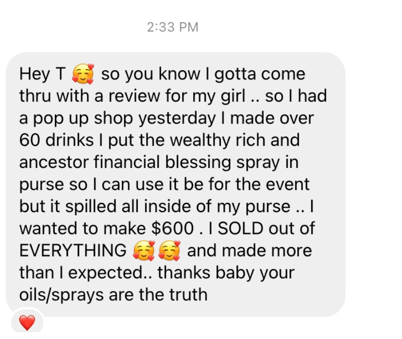 Ancestor Financial Blessing Spray